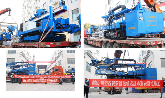 Anman drilling rigs loaded for Angola project shipment