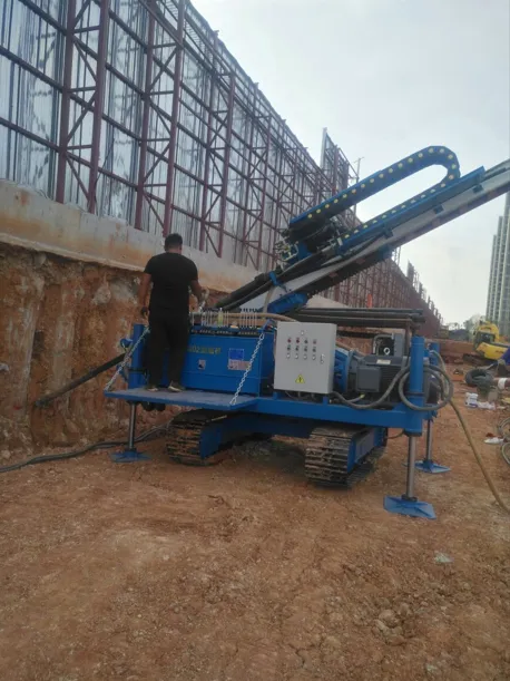 MXL-150D2 drill rig working at foundation pit site in Wuhan