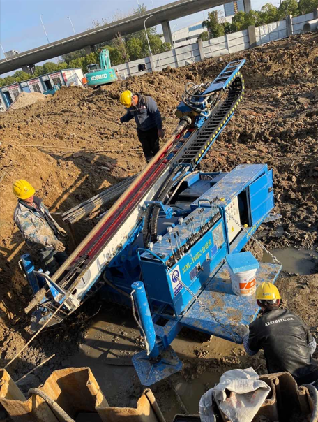 MXL-150D2 anchor drill working on soft clay layer in Jiangsu