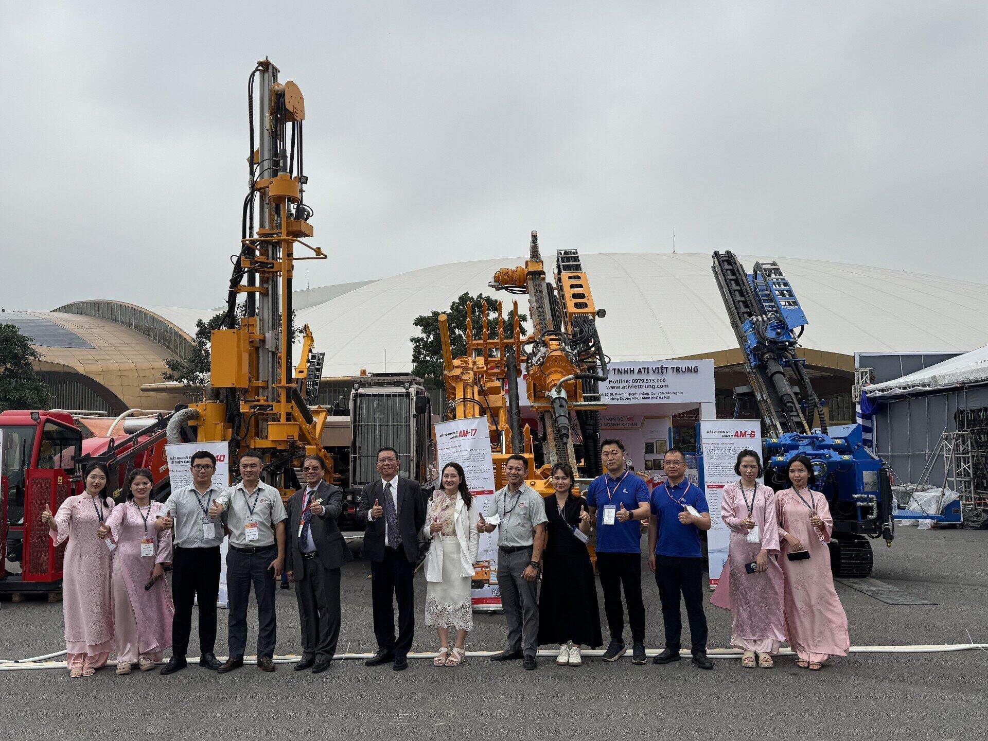 Anman/Manung drilling rigs on display at Vietnam International Machinery Fair 2026
